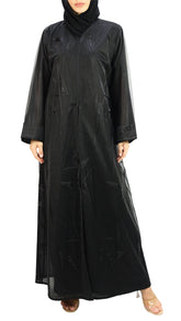 Elegant Embroidery and Handwork Chiffon Abaya