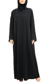 Classic Lace Work Abaya