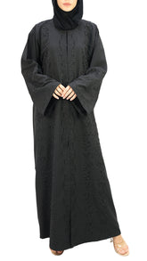 Elegant Embroidered Handwork With Beads Abaya