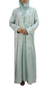 Elegant Self Textured Coat Style Abaya