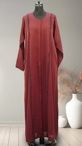 Classic Lace Work Abaya