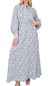 Floral Breeze A-Line Maxi Dress