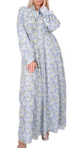 Floral Breeze Maxi Dress in Lavender Bloom