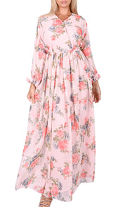 Rose Garden Blush Maxi Dress