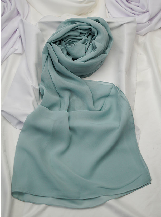 Plain Hijab in Chiffon