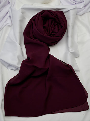 Plain Hijab in Chiffon