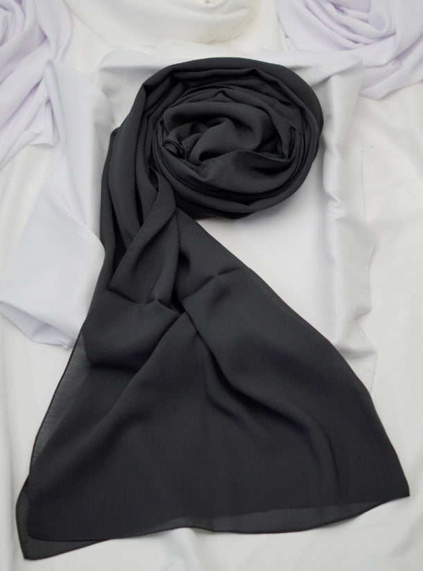 Plain Hijab in Chiffon