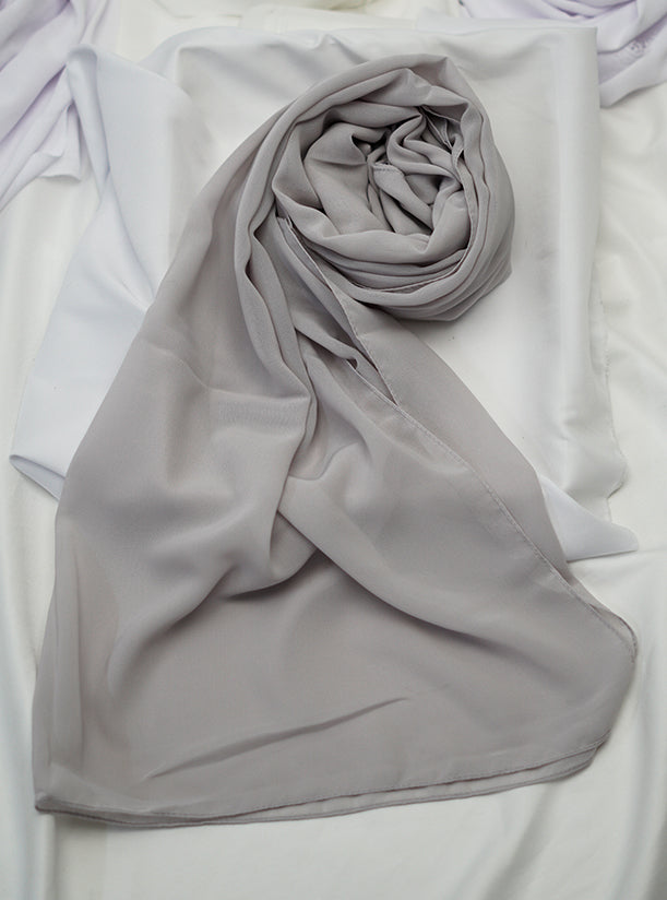 Plain Hijab in Chiffon