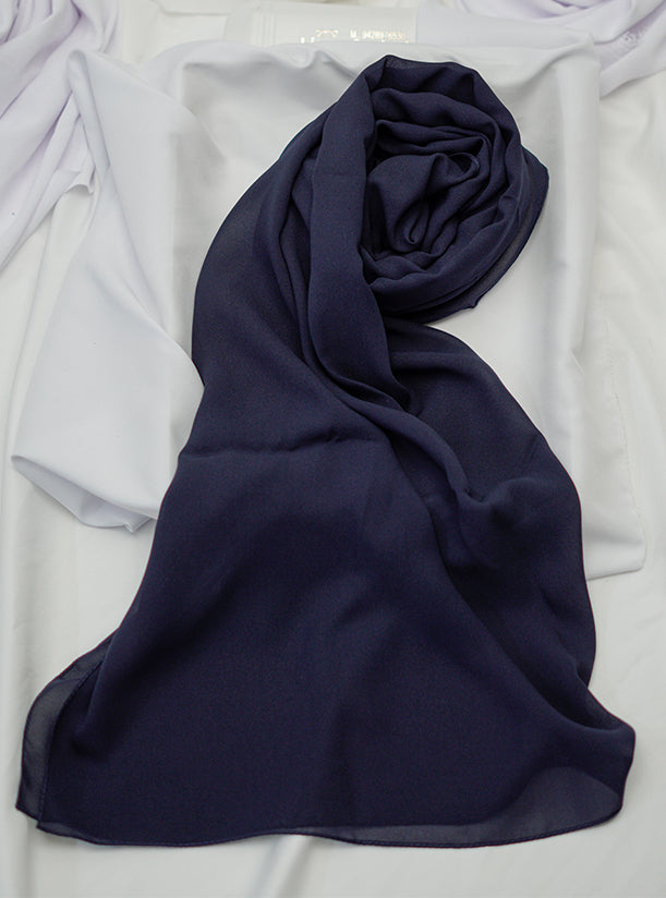Plain Hijab in Chiffon