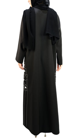 Elegant Embroidered Abaya