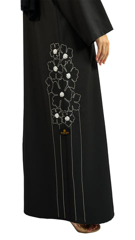 Elegant Embroidered Abaya
