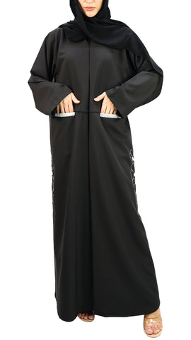 Elegant Embroidered Abaya