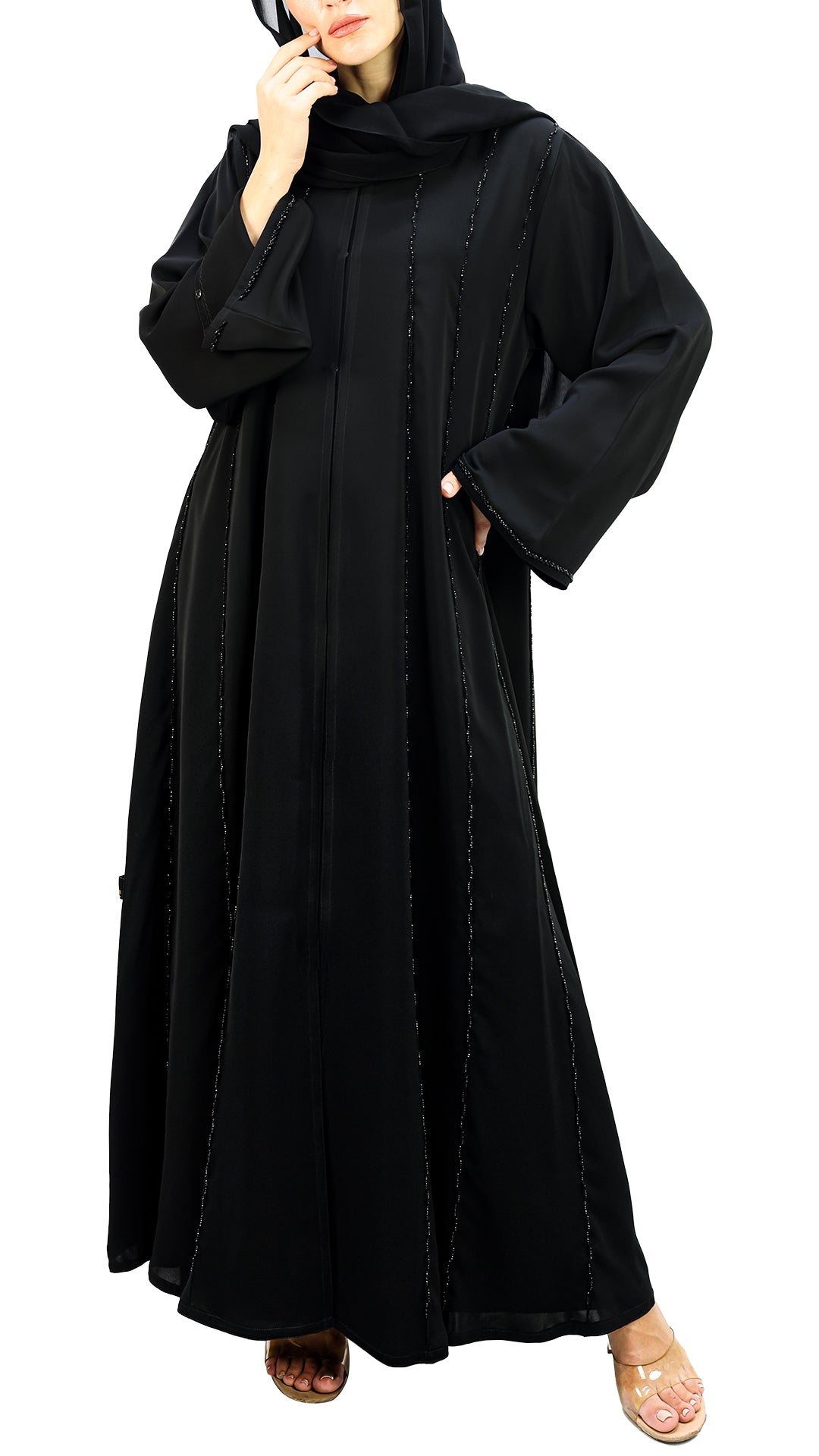 Elegant Handwork With Beads Abaya