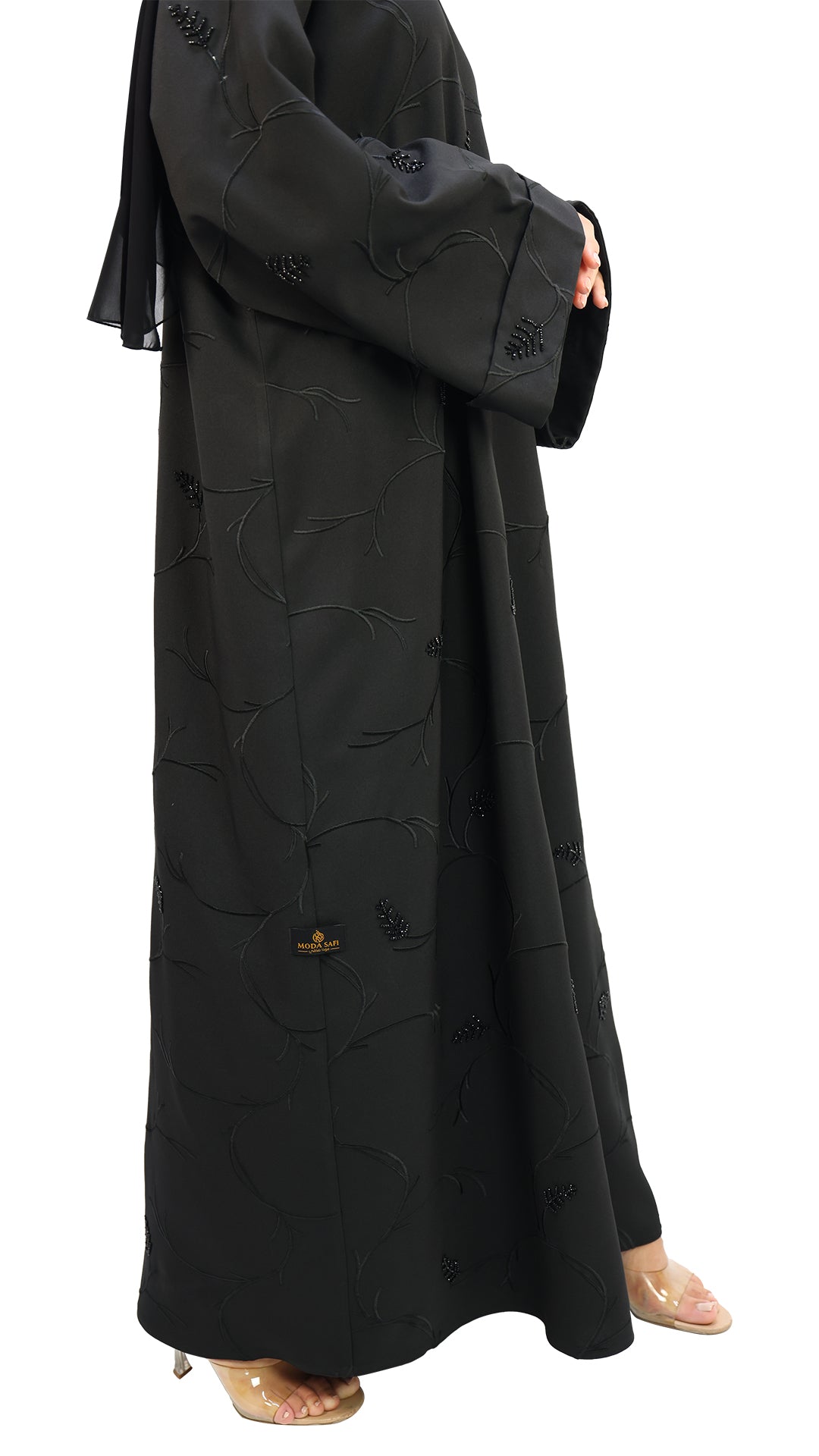 Elegant Handwork Embroidered with Beads Abaya