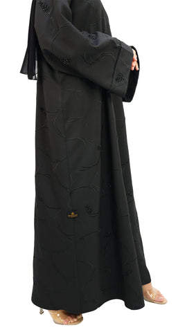 Elegant Handwork Embroidered with Beads Abaya