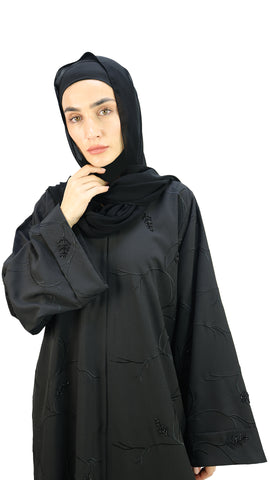 Elegant Handwork Embroidered with Beads Abaya