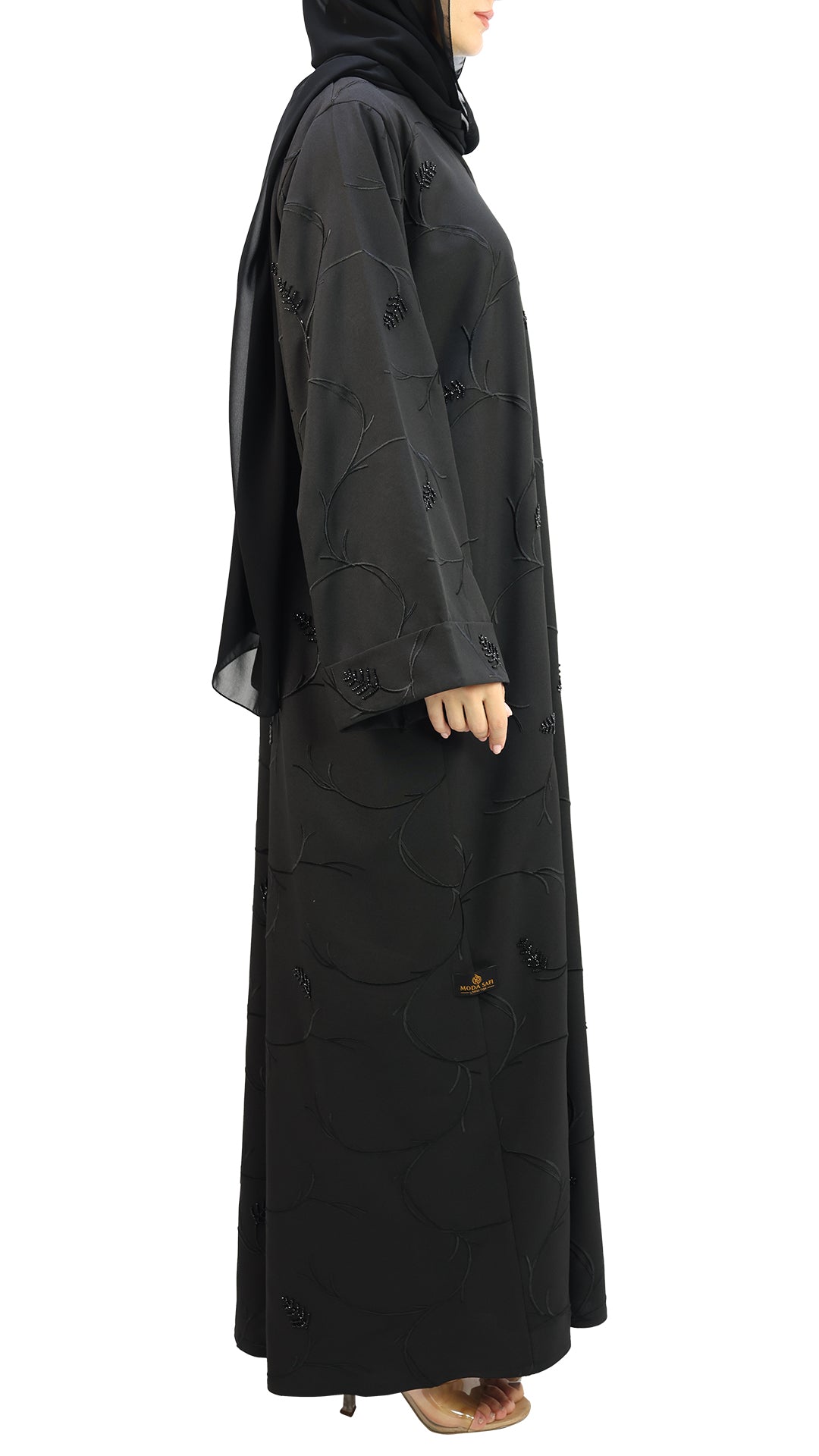 Elegant Handwork Embroidered with Beads Abaya