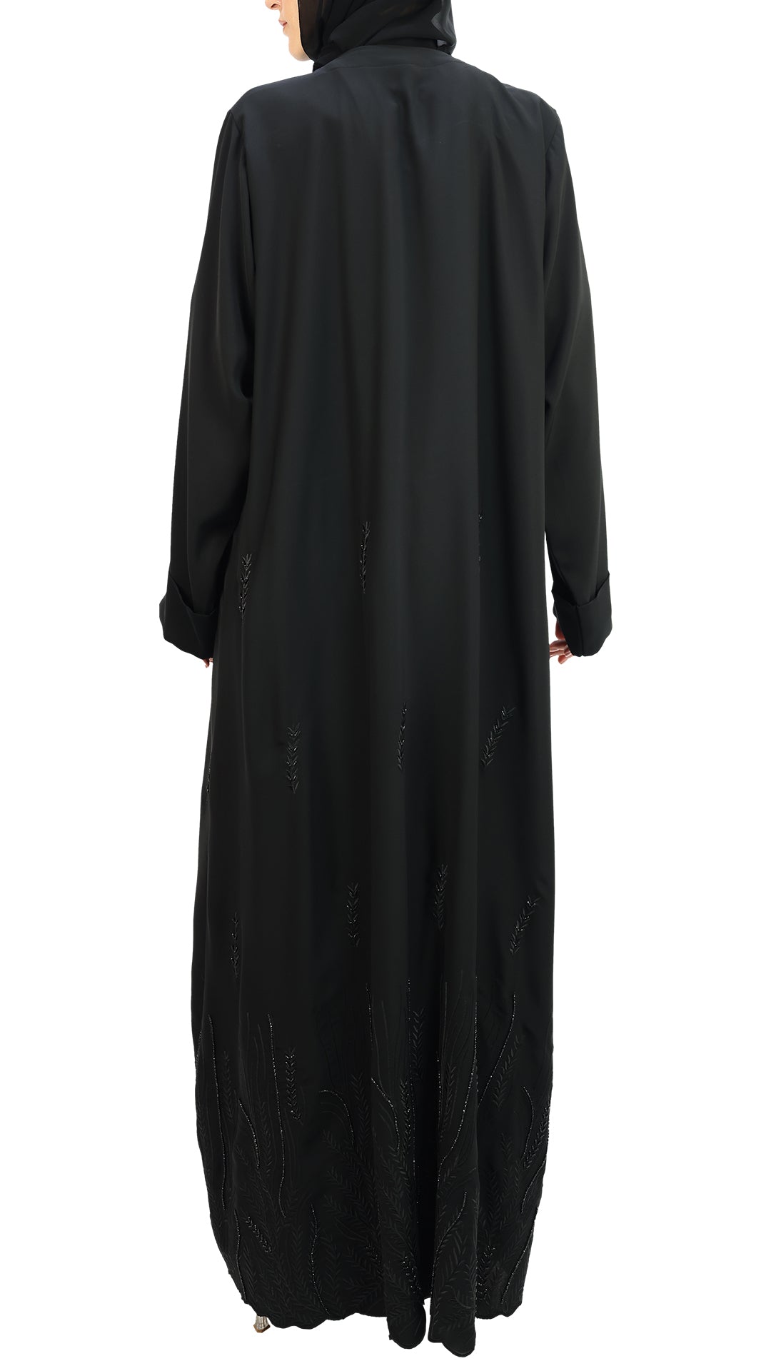 Elegant Handwork Embroidered with Beads Abaya