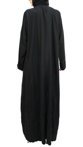 Elegant Handwork Embroidered with Beads Abaya