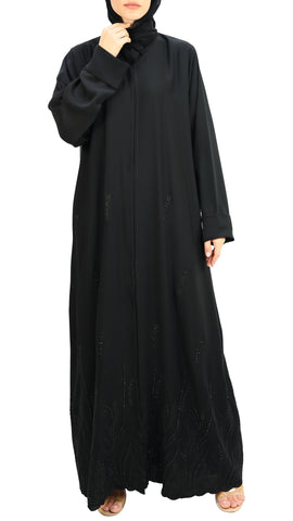 Elegant Handwork Embroidered with Beads Abaya