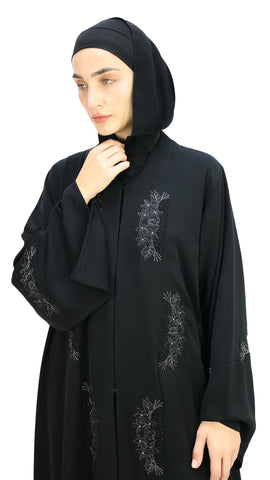 Elegant Embroidery and Handwork With Beads Abaya