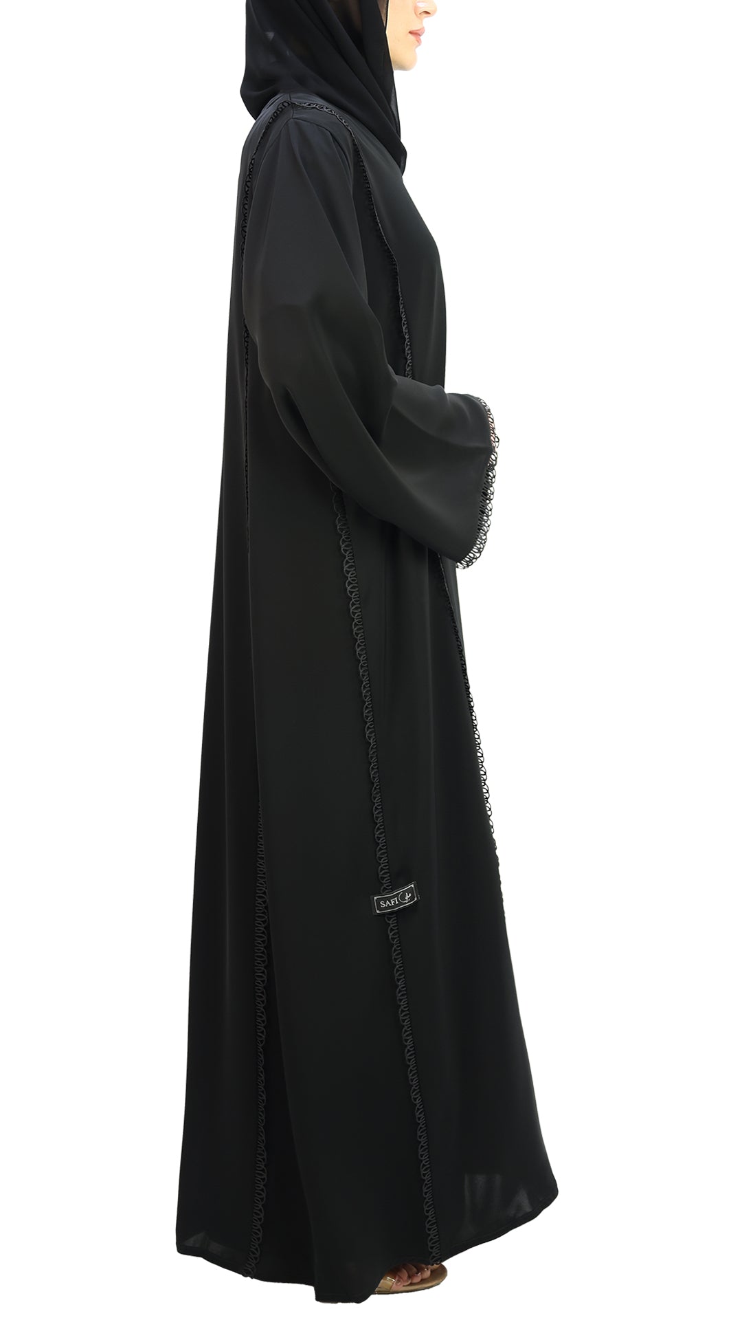 Classic Lace Work Abaya