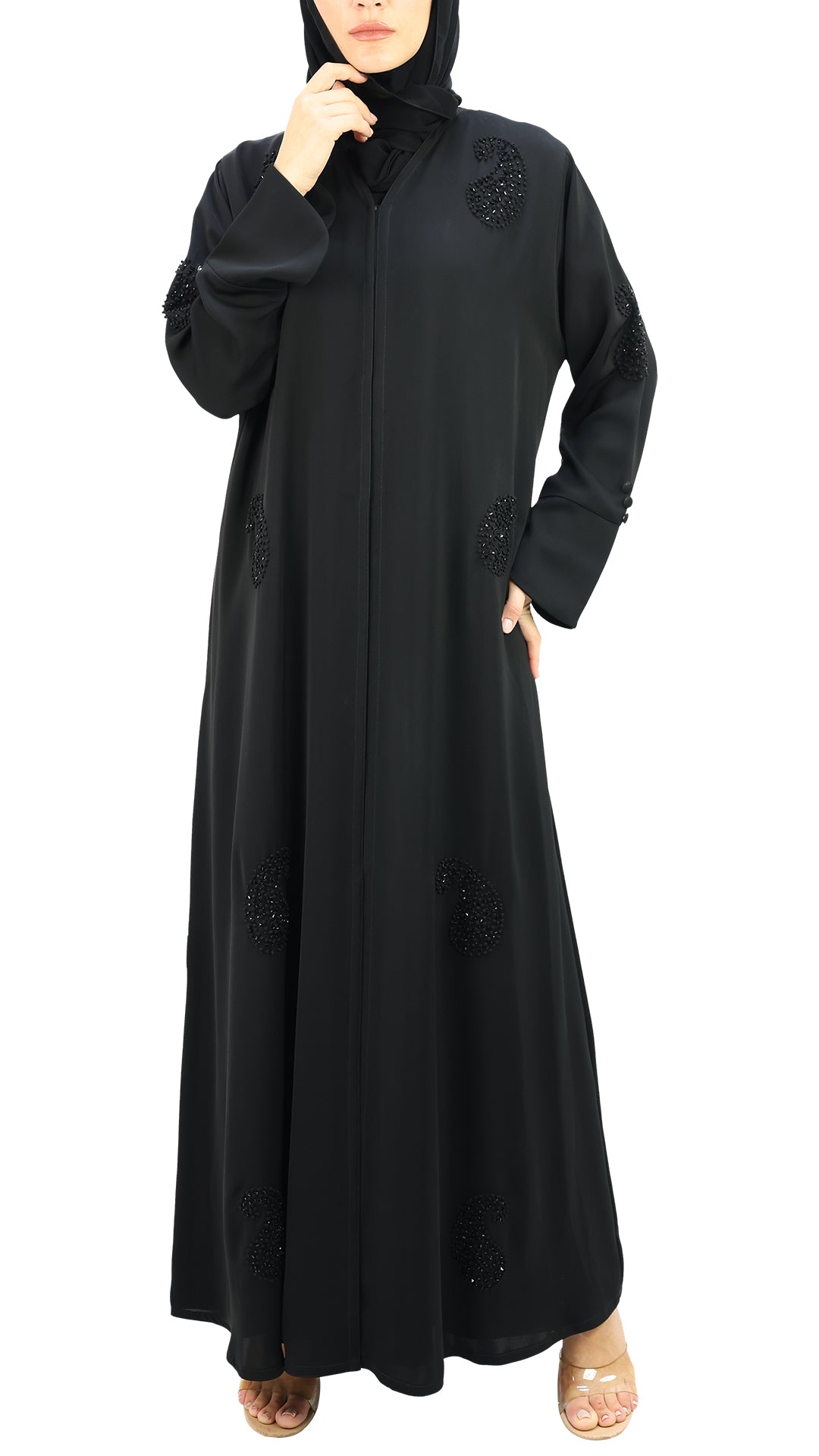 عباية خرز يدوية أنيقة