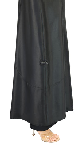 Elegant Coat Plain Cut Abaya