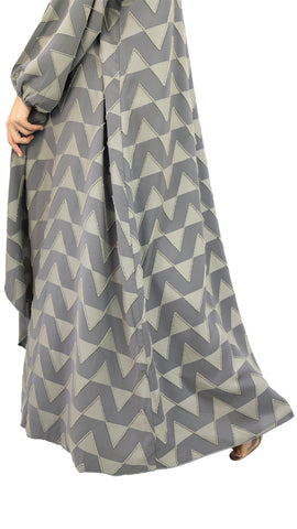 Elegant Kimono Front Layered Flap Farasha Abaya