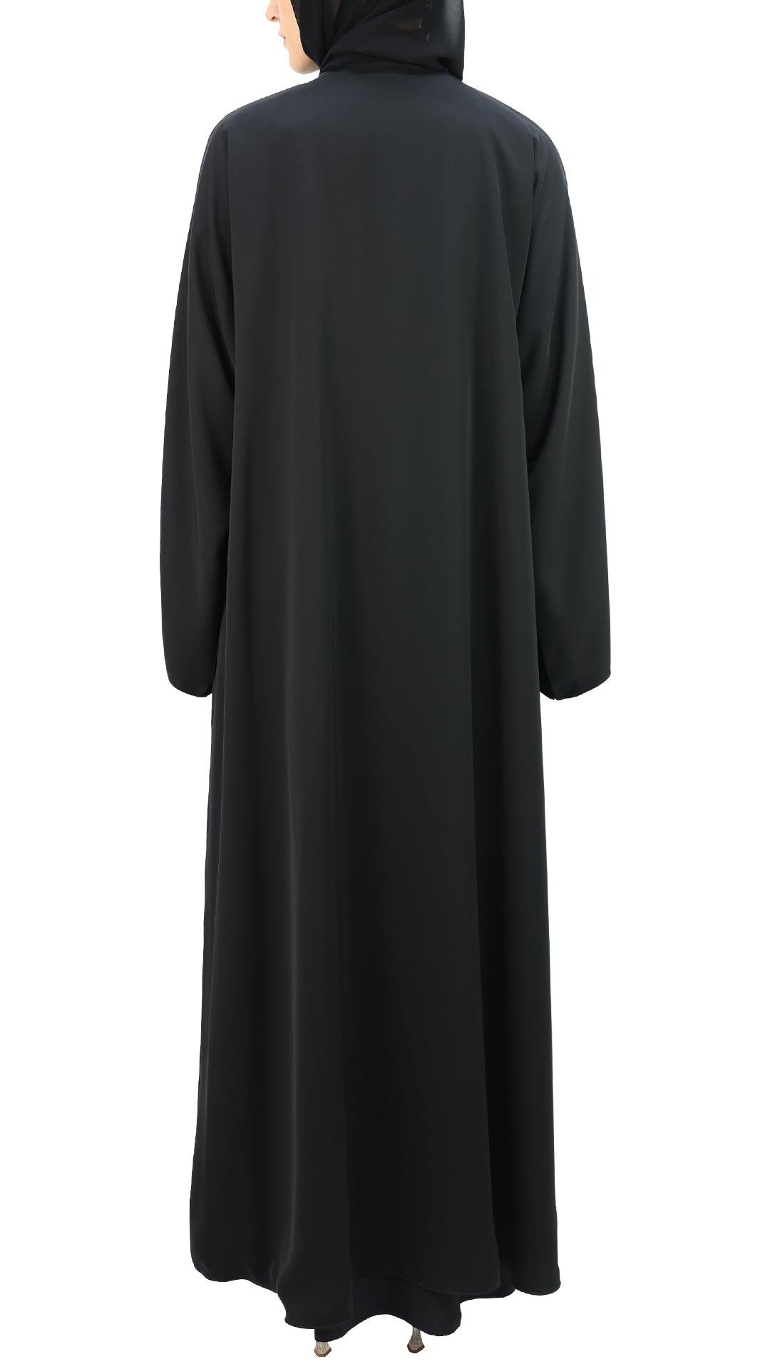 Elegant Double Face Thread Fall Edge Abaya