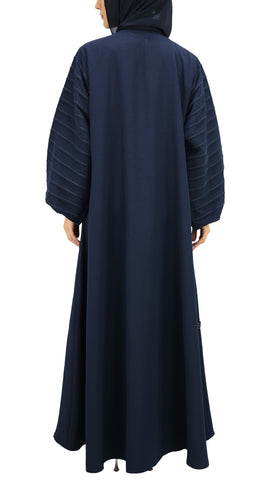 Classic Pleated Sleeve Abaya
