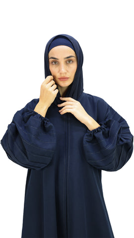 Classic Pleated Sleeve Abaya
