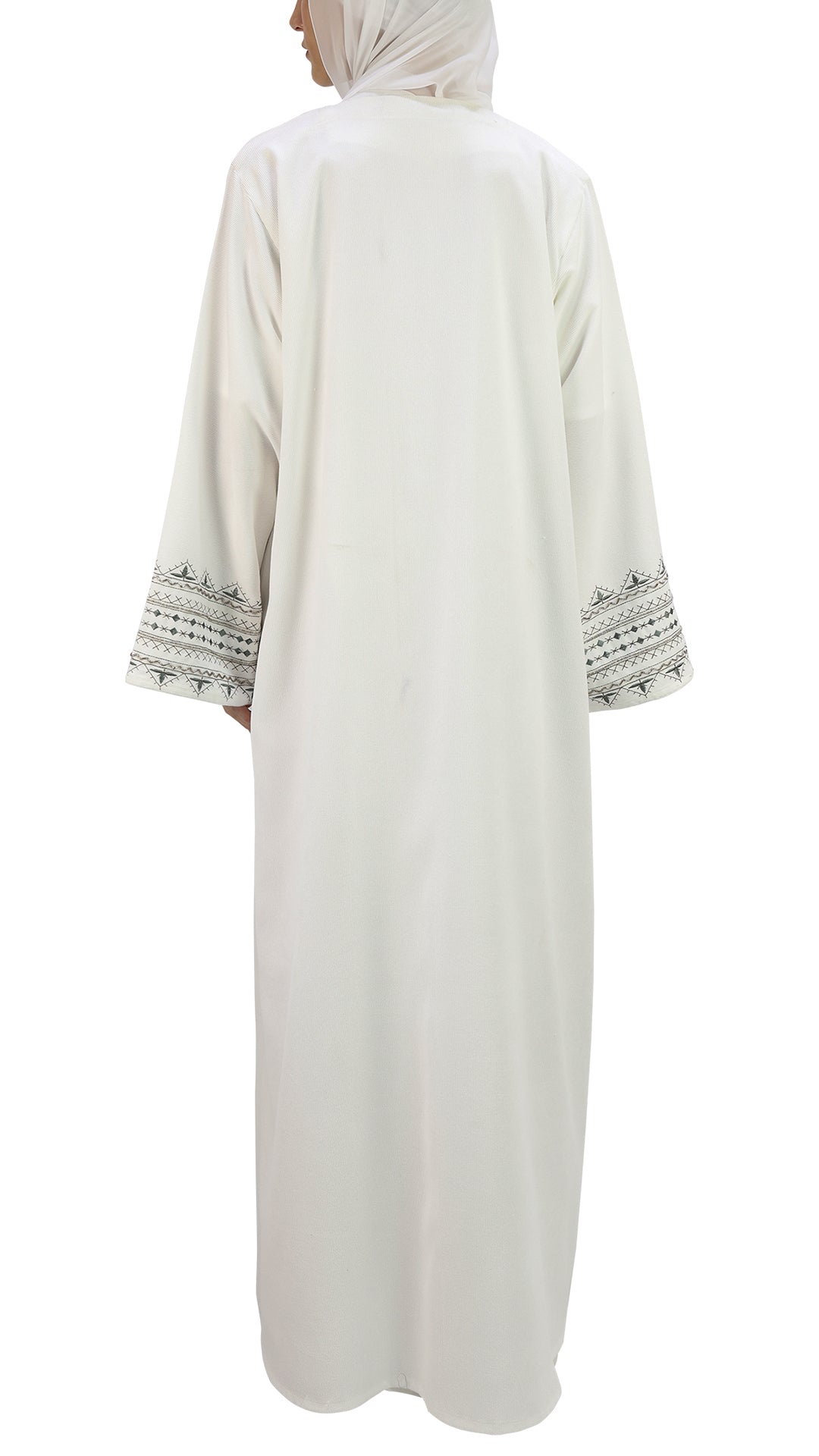 Elegant Handwork Embroidered Abaya With Beads