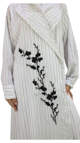 Elegant Coat Handwork Abaya