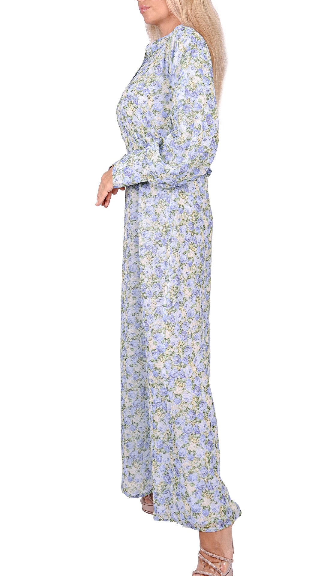 Floral Breeze A-Line Maxi Dress